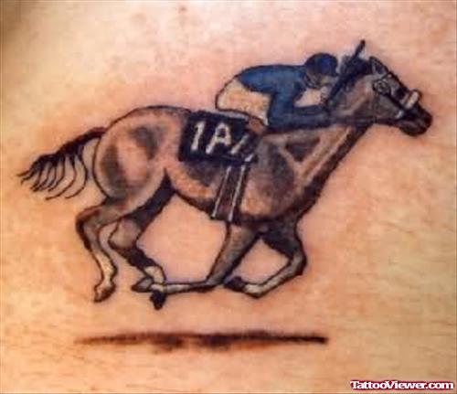Racing Horse Tattoo