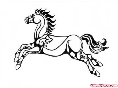 Celtic Horse Flag Tattoo
