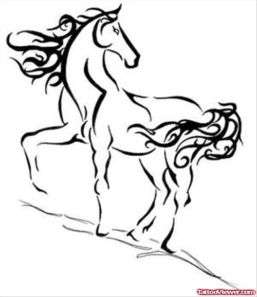 Latest Horse Tattoo Sample