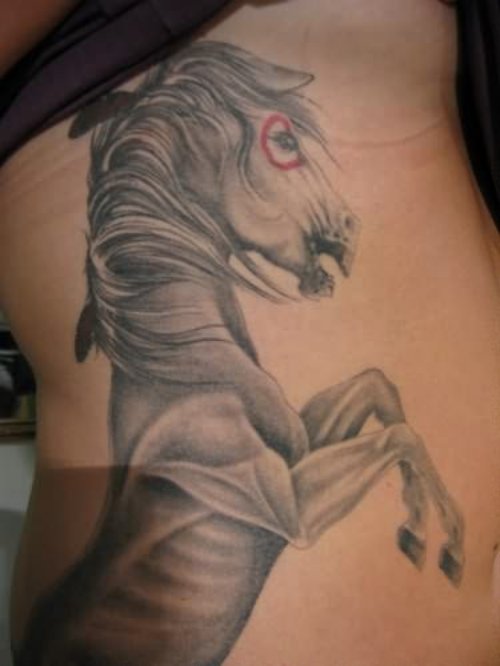 Close up of Horse Tattoo