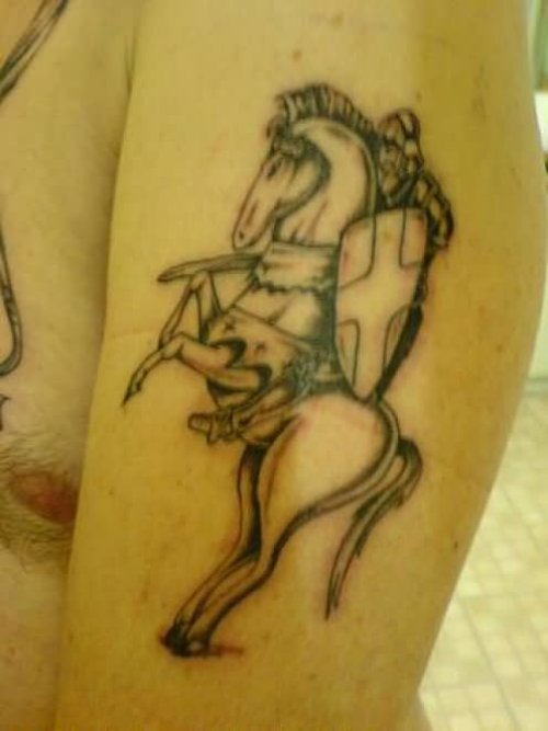 Knight Horse Tattoo