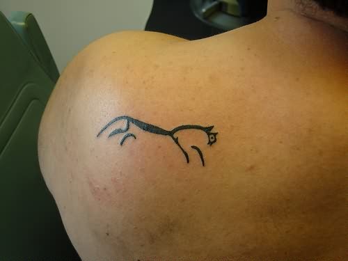 Simple Horse Tattoos Design
