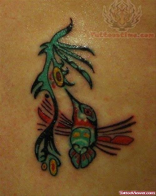 Tribal Hummingbird Tattoo Image