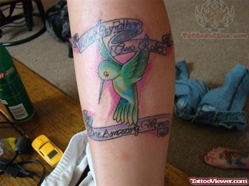 Hummingbird Tattoo For Arm