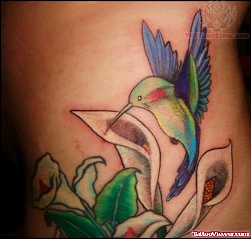 Flying Hummingbird Tattoo