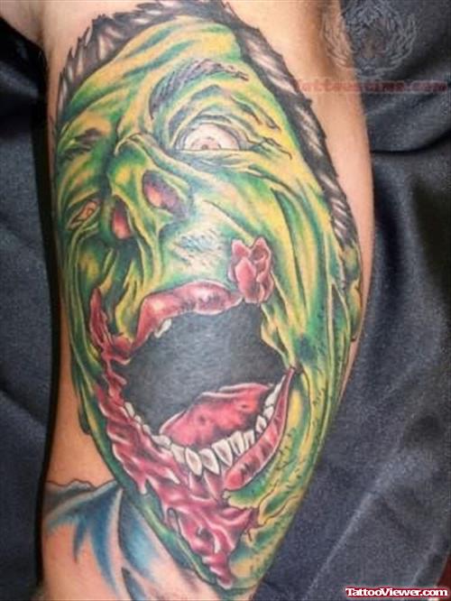 Green Face- Icp Tattoo