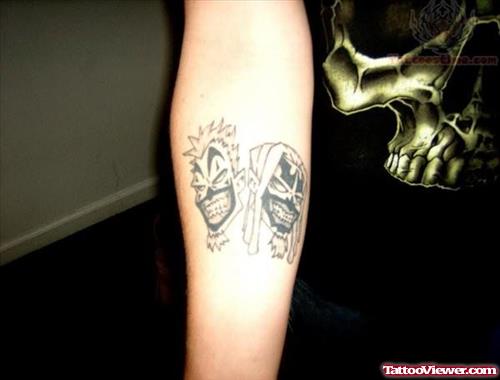 Icp Jokers Tattoo On Arm