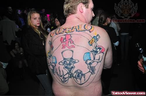 Juggalo Icp Tattoo On Back