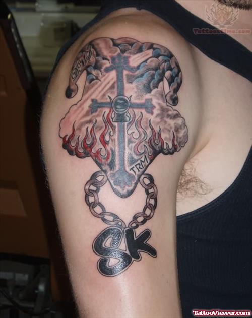 Juggalo Memorial Tattoo On Shoulder