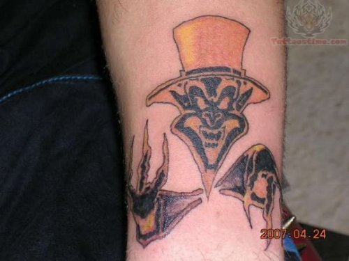 ICP Joker Head Tattoo