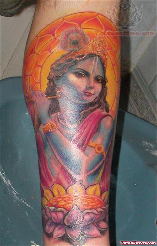 Krishna Indian Tattoo