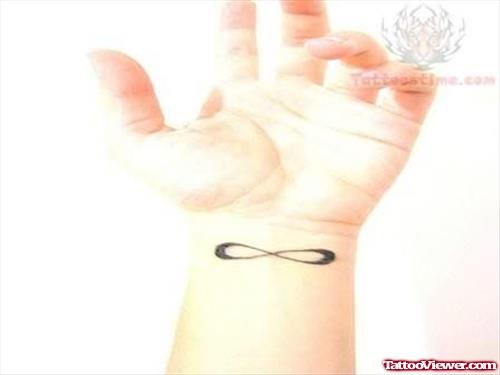Infinity Symbol Tattoo Design On Wrist