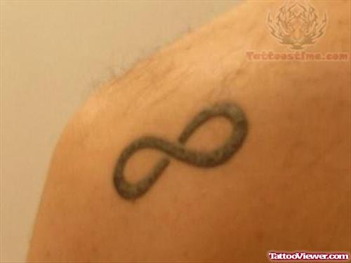 Infinity Symbol Tattoo Design On Back