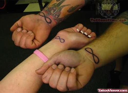 Infinity Symbol Tattoos On Wrists