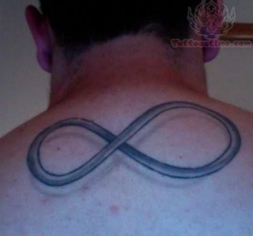 Big Infinity Symbol Tattoo On Back