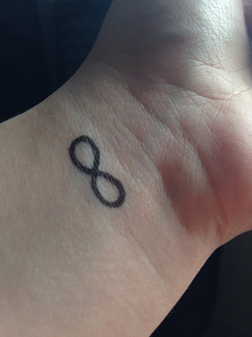 Small Infinity Tattoo On Left Wrist