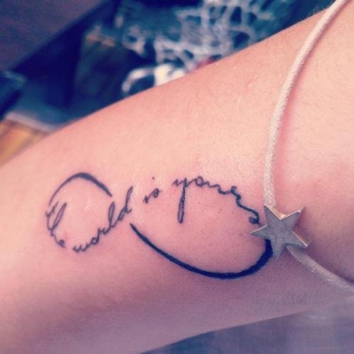Attractive Infinity Tattoo On Arm