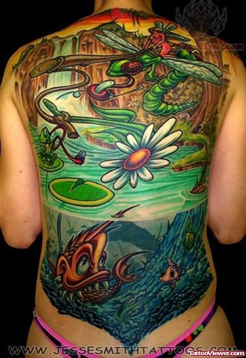 Backpiece Insects Tattoos
