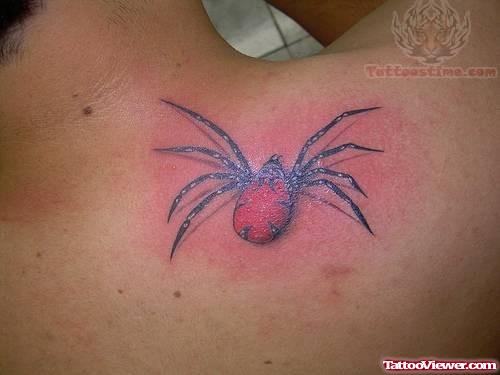 Bugs Tattoos On Upper Back Shoulder