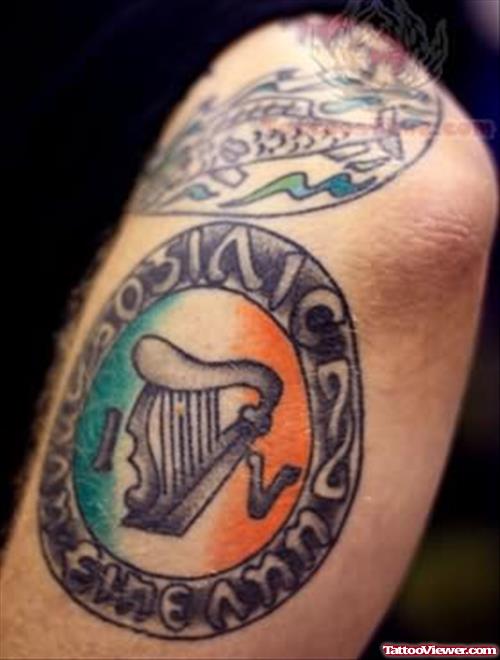 Irish Tattoo On Elbow