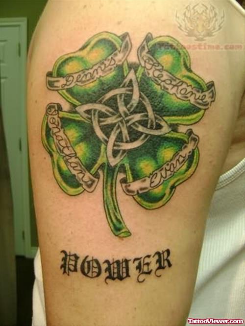 Irish Power Tattoo On Sleeve