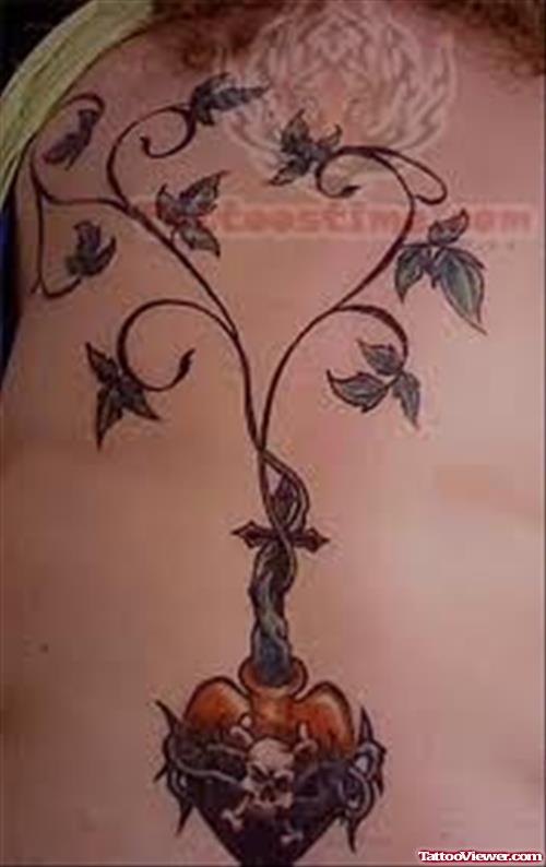 Ivy Leafs Tattoos Design