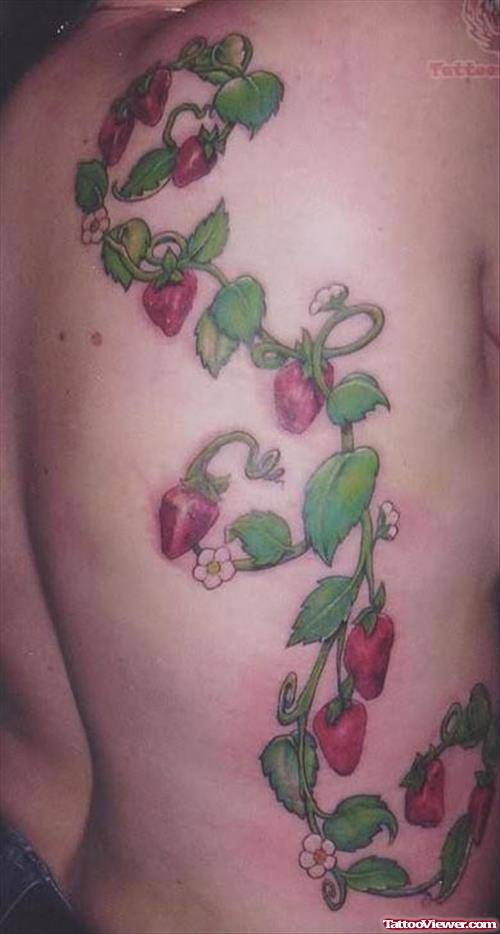 Strawberry Ivy Tattoo