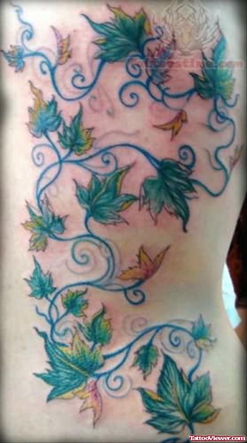Ivy Flowers Tattoos