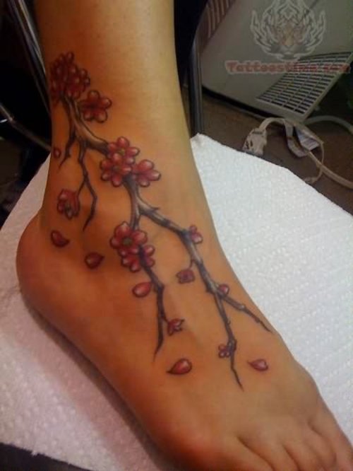 Ivy Tattoo On Ankle