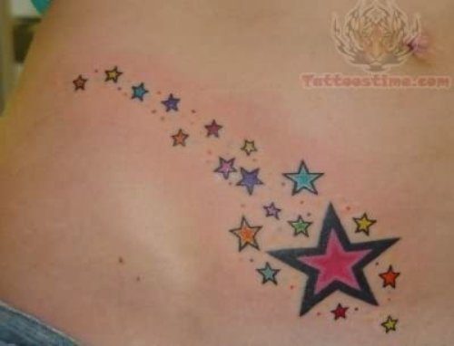 Stars Tattoos On Side