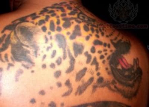 Upperback Jaguar Tattoo