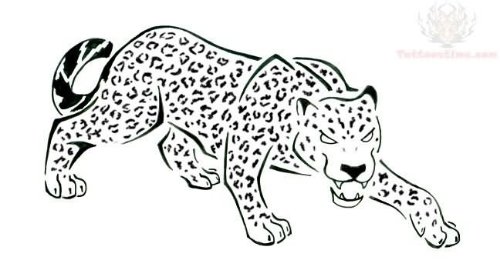 Awesome Jaguar Tattoo Design