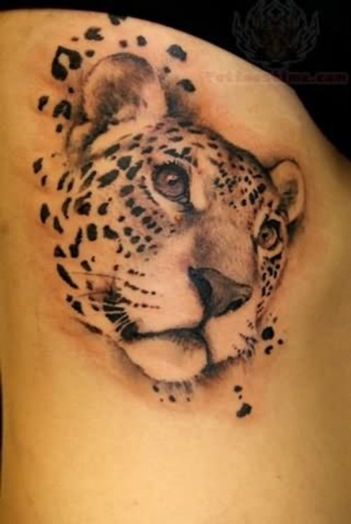 Jaguar Cub Face Tattoo