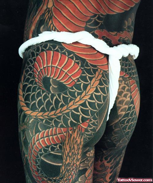 Japanese Tattoo On Back