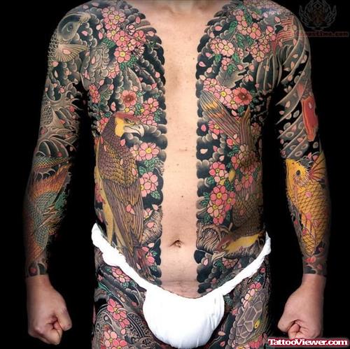 Traditional Japanese Tattoo on Full Body