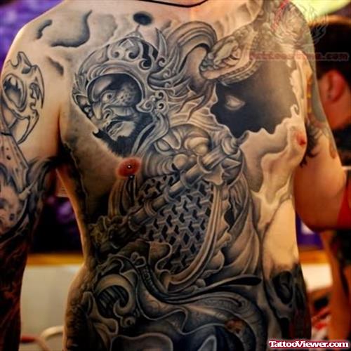 Traditional Japanese Tattoo On Front