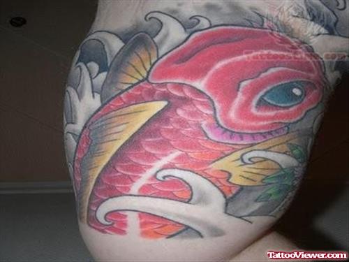 Japanese Tattoo of a Fish
