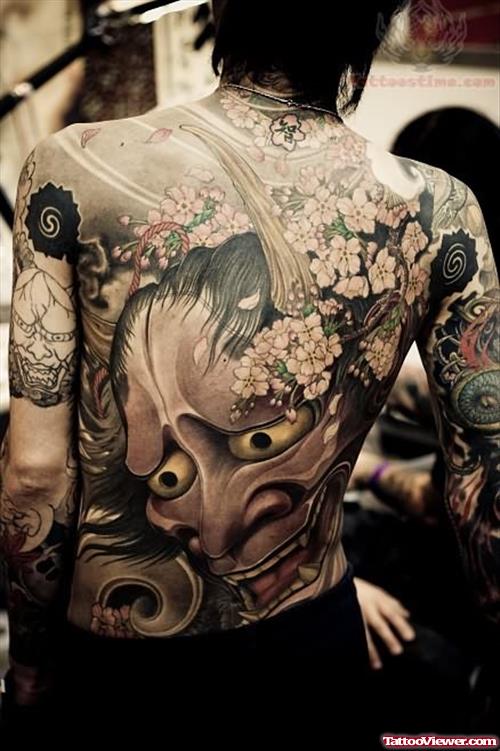 Shige Japanese Tattoo On Back