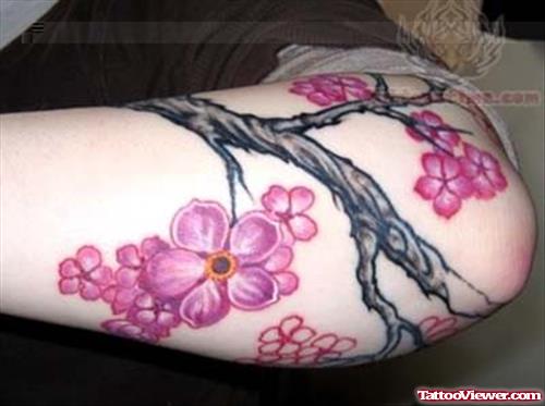 Cherry Blossom Tattoo Designs On Arm