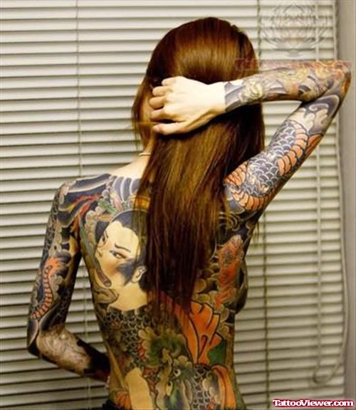 Full Body Japanese Tattoo