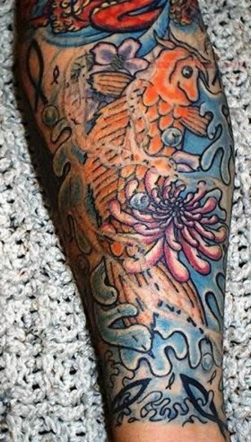 Japanese Leg Tattoo Designs