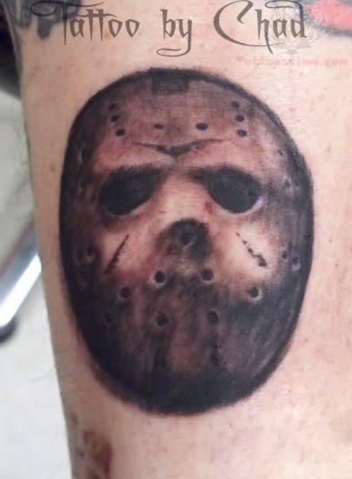 Dark Grey Jason Voorhees Tattoo