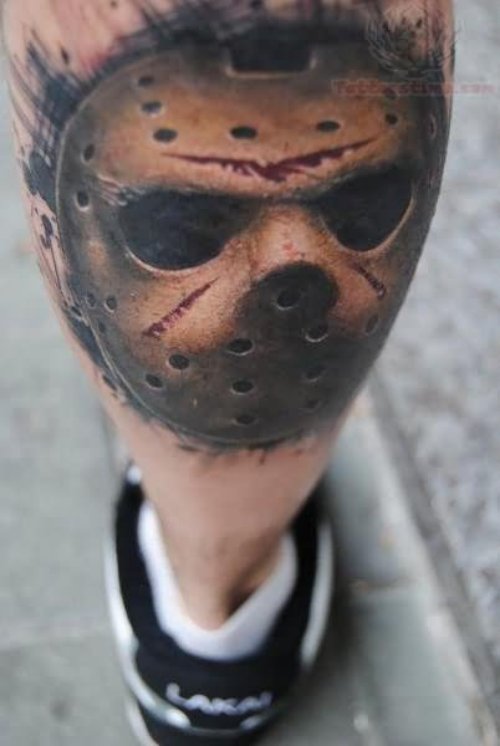 Back Leg Jason Tattoo