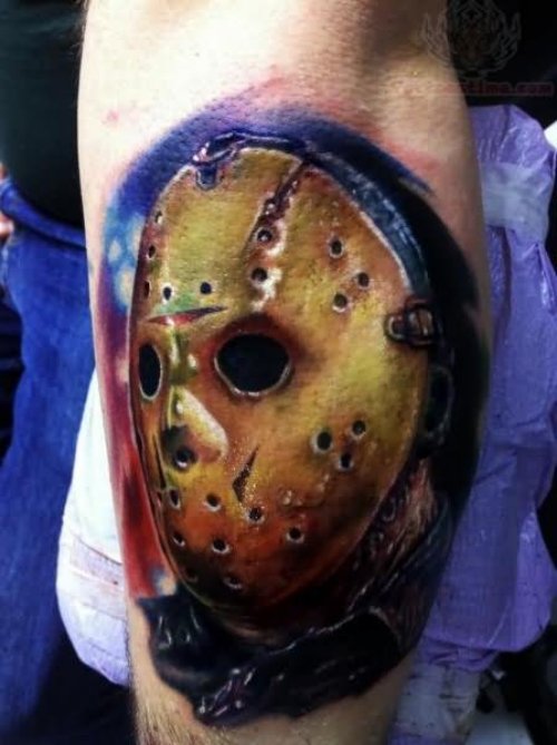 Jason Voorhees Tattoo On Arm