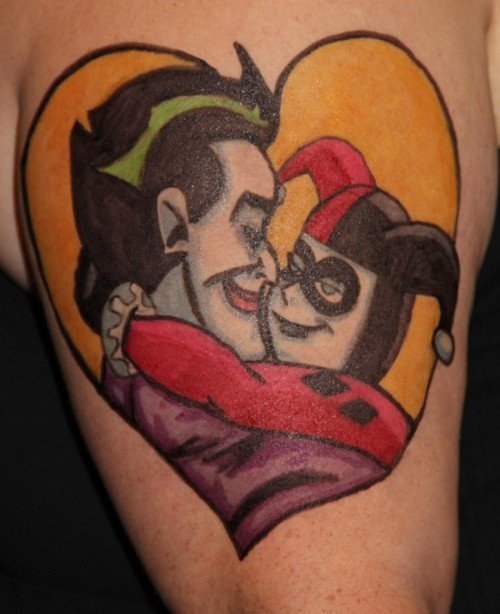 Jester Love Couple Tattoo