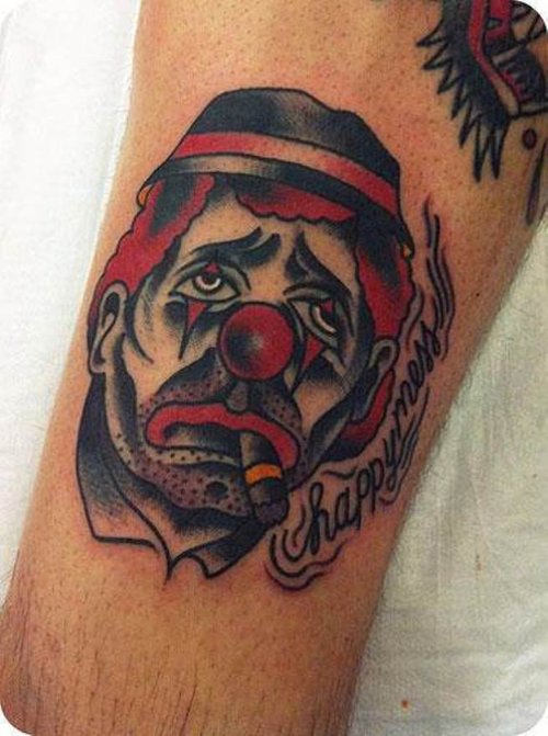 Smoking Jester Tattoo