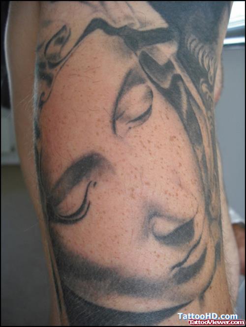 Mother Mary And Jesus Tattoo