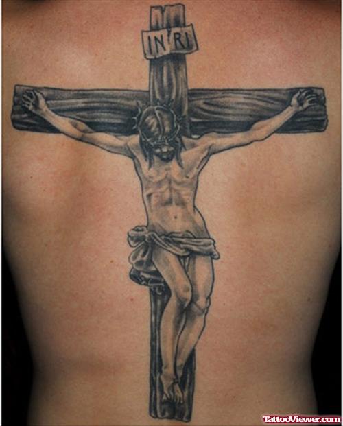 Jesus Tattoo On Back