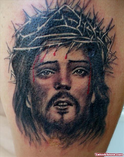 Thorn Head Jesus Christ Tattoo