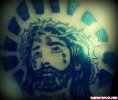 Jesus Head Tattoo